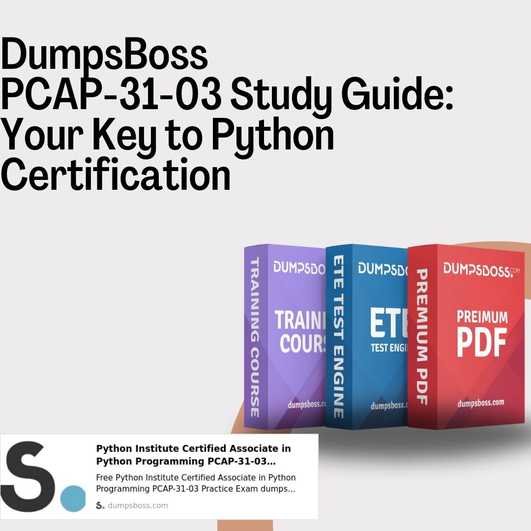 Dumpsboss Pcap-31-03 Study Guide: The Best Way To Prepare